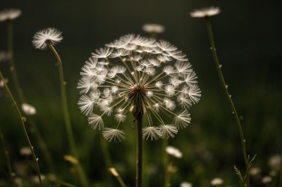 dandelion, seed, natural, blurred background, delicate, meadow flora, seed head, summer, weather, nature, fine structures, macro, plant in nature, wildflower, blowing, light green, fine texture, quarantine activity, fragility, natural science, windy