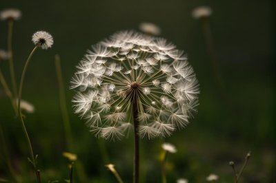 dandelion, seed, natural, blurred background, delicate, meadow flora, seed head, summer, weather, nature, fine structures, macro, plant in nature, wildflower, blowing, light green, fine texture, quarantine activity, fragility, natural science, windy