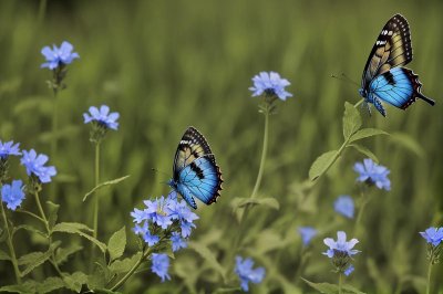 butterfly, common blue, meadow, close-up, wings, summer, macro photography, green, dry flower, nature, insect, delicate, graceful, dandelion, field, environment, light, petal, production, habitat