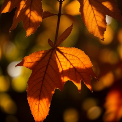 autumn, nature, leaf, orange, sunlight, sunshine, macro, brightness, foliage, natural light, outdoor, background, park, countryside, colorful, sunny, japanese maple, blur, shrub, details