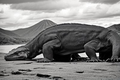 komodo dragon, rinca island, komodo national park, indonesia, giant lizard, monitor lizard, wild animal, two komodo dragons, endangered species, flores indonesia, predator, protected species, rare wildlife, exotic animal, wildlife photography, reptile, indonesian wildlife, ecosystem