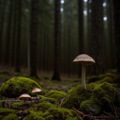 mushrooms, forest, moss, autumn, close-up, nature, thin, helmlings, ecology, lush, soil, solitary, small, dense, root, gills, miniature, biology, texture, microcosm