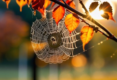 cobweb, nature, macro, spider, sunlight, autumn, bokeh, detail, abstract, texture, blur, natural beauty, natural habitat, beautiful, nature's wonder, golden, autumn motifs, fine lines, outdoor, soft effect