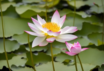 lotus, flower, bloom, petals, leaf, pond, summer, nature, asian, water plant, botany, landscape, garden, beauty, tranquility, tropical, reflection, ecology, sunrise, zen, meditation