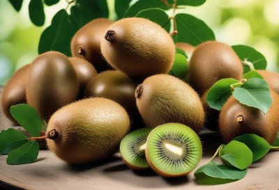 kiwi, fresh fruit, basket, green leaves, beautiful wallpaper, fruit salad, natural, vitamins, healthy, moisture, summer fruit, organic, realistic, health benefits, natural sweetener, diet, treat, garnish, background, whole fruit, sliced fruit
