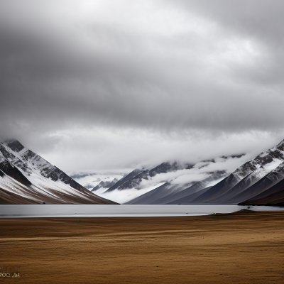 tibet, rain curtain, alpine lake, mountain range, tibetan plateau, storm clouds, dramatic weather, wilderness, grassland, high altitude, power poles, overcast sky, travel, landscape, clouds, nature, rural, remote, roadway, hiking