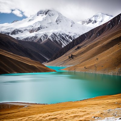 yamdrok, lake, tibet, sacred lake, turquoise water, snow-covered mountains, alpine meadow, rugged landscape, high elevation, cloudy sky, pastureland, wilderness, mountain range, mountain meadow, nature photography, nature, landscape, natural beauty, tranquility, seclusion, aerial view