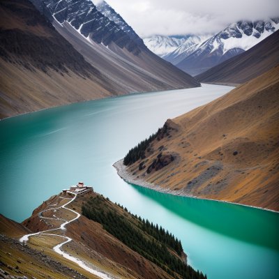 manla, reservoir, tibet, turquoise lake, mountains, ancient ruins, ruins, mountain gorge, rocky landscape, blue water, tibetan highland, alpine lake, valley, landscape, lake reservoir, beautiful landscape, high-altitude environment, nature, fort, scenic setting, natural beauty