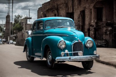 ai generated, vehicle, road, automobile, classic, oldtimer, mexico, transportation, nostalgic, city, volkswagen, speedometer, architecture