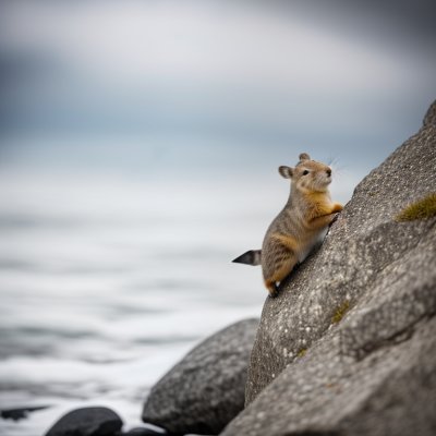 pika, animal, mammal, nature, wild, wildlife, rock, cony, coney, rodent, copy space