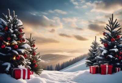 christmas, holiday, nature, gifts, season, winter, decorative, december, decoration, snow, copy space