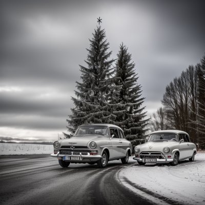 opel, car wallpapers, car, classic, decoration, christmas