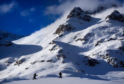 mountain, snow, cross-country skiing, alps, nature, tegernsee, rottach-egern, wallberg, sunny, sports, leisure time