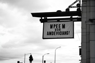 free people, advertising, signage, banner, sign, open, street, road, signpost