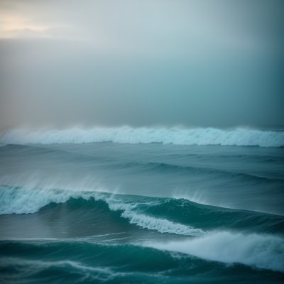 sea, mist, wave, fog, water, nature, weather, ocean