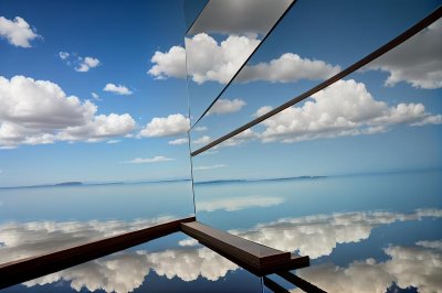 reflection, nature, architecture, mirror image, glass, perspective, building, landscape, summer, clouds, heaven, the atmosphere, cloud landscape, weather, cumulus, cloudy, skyscape, cumulus clouds, meteorology, daylight, cumulonimbus, fluffy, sunlight, air