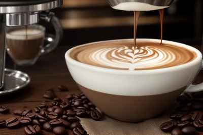coffee, café, latte, cappuccino, espresso, barista, latte art, coffee beans, grinder, iced coffee, hot coffee, café interior, coffee shop, cozy café, coffee culture, breakfast, croissant, coffee lifestyle, coffee cup, caffeine, mug, takeaway coffee, americano, flat lay, cup, ai generated