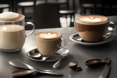 coffee, coffee cup, café, latte, cappuccino, espresso, barista, latte art, coffee beans, grinder, iced coffee, hot coffee, café interior, coffee shop, cozy café, coffee culture, breakfast, croissant, coffee lifestyle, caffeine, mug, takeaway coffee, americano, flat lay, cup, ai generated