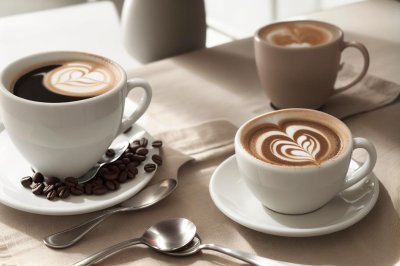 coffee, café, latte, cappuccino, coffee cup, espresso, barista, latte art, coffee beans, grinder, iced coffee, hot coffee, café interior, coffee shop, cozy café, coffee culture, breakfast, croissant, coffee lifestyle, caffeine, mug, takeaway coffee, americano, flat lay, cup, ai generated