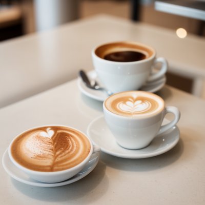 coffee, café, latte, cappuccino, espresso, barista, latte art, coffee beans, grinder, iced coffee, hot coffee, café interior, coffee shop, cozy café, coffee culture, breakfast, croissant, coffee lifestyle, caffeine, coffee cup, mug, takeaway coffee, americano, flat lay, cup, ai generated