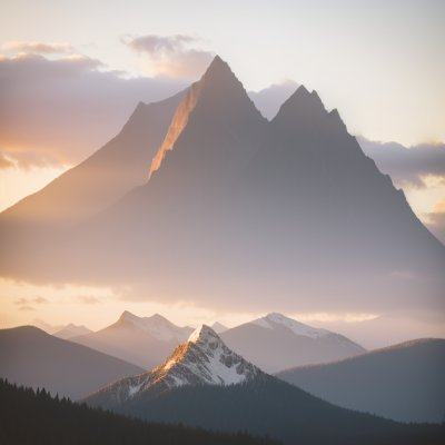 landscape, mountains, abstract, boho, sunset, neutral colors, modern, minimalistic, nature