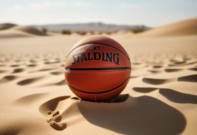 desert, sand, nature, landscape, summer, basketball, ball, sport, basket
