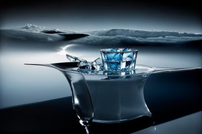 ice cream, frozen, glass, transparent, clear, cold, sharp