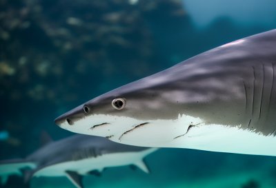 shark, nature, grey reef shark, gray reef shark, underwater, sea, aquarium, australia, dangerous, predator, cairns aquarium, shark eye