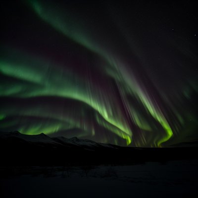 space, dark, aurora, stars, sky, nature, arctic, winter, galaxy, adventure, northern lights, astronomy, beauty of night, night sky, milky way, silence, magical, cinematic, travel, stunning, ai generated