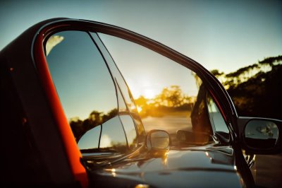 car, travel, transport, the vehicle, the sun, mirror, nature, car wallpapers, sun, sky, twilight, poland, west, route, way, the rays, auto, view, highway, tourism, expedition, horizontal, traffic, on the way, reflection